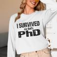 I Survived My Dad's PhD Graduation Unisex Long Sleeve T-Shirt