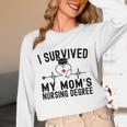 I Survived My Mom's Nursing Degree Nursing School Graduation Unisex Long Sleeve T-Shirt