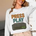 VHS Cassette Retro Analog Nostalgia Theme Premium Unisex Long Sleeve T-Shirt VHS Cassette Retro Analog Nostalgia Theme Premium Unisex Long Sleeve T-Shirt