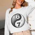 Vintage 6 7 Sketch Yin Yang Namaste Six Seven Nostalgia Unisex Long Sleeve T-Shirt
