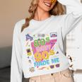 Vintage Retro 80's Baby 90's Made Me 1980s 1990s Nostalgia Premium Tri-Blend Unisex Long Sleeve T-Shirt