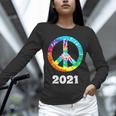 2021 Graduation Class Year Tie Dye Peace Sign Graduate Shirt Unisex Long Sleeve T-Shirt