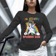 5th Grade Graduate Class 2021 Dabbing Unicorn Graduation Unisex Long Sleeve T-Shirt