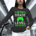 5th Grade Level Unlocked Back To School Gamer Graduation Unisex Long Sleeve T-Shirt