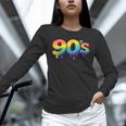 90s Retro Pop Art Rainbow Lips Nostalgia Costume 90s Unisex Long Sleeve T-Shirt