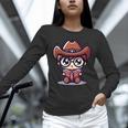 Adorable Book Lover Cowboy With Reading Glasses Cute Unisex Long Sleeve T-Shirt