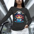 Adorable Book Lover Pirate With Reading Glasses Cute Unisex Long Sleeve T-Shirt