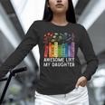 Awesome Like My Daughter Books Floral Proud Mom Women Unisex Long Sleeve T-Shirt Awesome Like My Daughter Books Floral Proud Mom Women Unisex Long Sleeve T-Shirt
