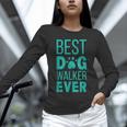 Best Dog Walker Ever Graduation New Shirt Dog Lover Unisex Long Sleeve T-Shirt