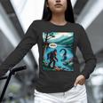 Bigfoot Sasquatch Loch Ness Monster Introvert Bruh Unisex Long Sleeve T-Shirt