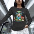 Book Lover Reading Iguana Unisex Long Sleeve T-Shirt