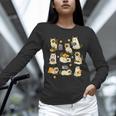 Books Lover Bookish Ghost Himalayan Cat Reading Halloween Unisex Long Sleeve T-Shirt