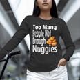 Chicken Nugget Saying Introvert Nuggie Foodie Food Unisex Long Sleeve T-Shirt