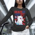 Childless Cat Ladies Vote Kamala Harris Cute Comic Book Cat Unisex Long Sleeve T-Shirt