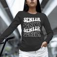 Class Of 2024 High School Senior Graduation Groovy Wave Unisex Long Sleeve T-Shirt
