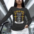 Class Of 2025 Senior Graduation Cross Quote Faith In God Unisex Long Sleeve T-Shirt