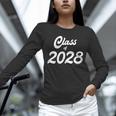 Class Of 2028 Shirt Graduation Him Her Senior Class Unisex Long Sleeve T-Shirt