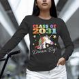 Class Of 2031 Magical Unicorn Graduation Cap Unisex Long Sleeve T-Shirt