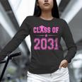 Class Of 2031 Pink Girls Shirt Graduation Unisex Long Sleeve T-Shirt