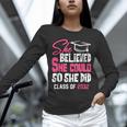 Class Of 2032 She Believed She Could Kids Graduation T-Shirt Unisex Long Sleeve T-Shirt