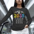 Class Of 2035 Grow With Me Checklist Graduation Unisex Long Sleeve T-Shirt