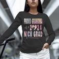 Colorful Proud Grandma 2024 NICU Graduate Baby Graduation Unisex Long Sleeve T-Shirt
