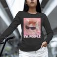 Cool Cat Meme Ew People Anti Social Introvert Cute Cat Unisex Long Sleeve T-Shirt