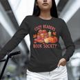 Cozy Readers Book Society Teacher Reading Floral Pumpkin Tee Unisex Long Sleeve T-Shirt Cozy Readers Book Society Teacher Reading Floral Pumpkin Tee Unisex Long Sleeve T-Shirt
