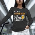 I Like Craft Beer & Maybe 3 People Introvert Beer Fans Unisex Long Sleeve T-Shirt I Like Craft Beer & Maybe 3 People Introvert Beer Fans Unisex Long Sleeve T-Shirt