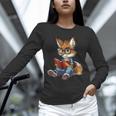 Cute Coyote With Book I Kids Coyote Unisex Long Sleeve T-Shirt