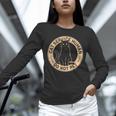 Cute Introvert Cat Service Human Do Not Pet Cat Joke Unisex Long Sleeve T-Shirt