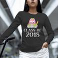 Cute Pink School Owl Class Of 2018 Graduation Unisex Long Sleeve T-Shirt