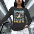 Dabbing Graduation Boy 5th Grade Nailed It Class Of 2025 Unisex Long Sleeve T-Shirt