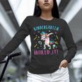 Dabbing Kindergarten Unicorn Graduation Class 2021 Nailed It Unisex Long Sleeve T-Shirt