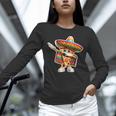 Dabbing Mexican Pizza Dance Food Lover Graduation Unisex Long Sleeve T-Shirt