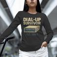 Dial Up Survivor Retro 90s Internet Nostalgia Unisex Long Sleeve T-Shirt