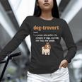 Dog-Trovert Shih Tzu Humor Definition Introvert Unisex Long Sleeve T-Shirt