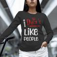 I Don't Like People Introvert Small Unisex Long Sleeve T-Shirt