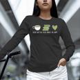 Drink Matcha Read Books Be Happy Book Lover Matcha Tea Lover Unisex Long Sleeve T-Shirt