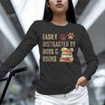Easily Distracted By Dogs And Books Pets Books Lovers Unisex Long Sleeve T-Shirt