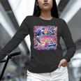 EAT THE RICH 90S NOSTALGIA WHALE ORCA YAHCT RETRO Unisex Long Sleeve T-Shirt
