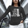 Eat Sleep Read Repeat Reading Book Librarian Men Women Kids Unisex Long Sleeve T-Shirt