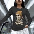 Elder Emo Skeleton Beanie Nostalgia Scene Aesthetic Unisex Long Sleeve T-Shirt Elder Emo Skeleton Beanie Nostalgia Scene Aesthetic Unisex Long Sleeve T-Shirt