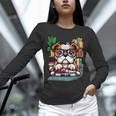 English Bulldog Reading a Book Dog Unisex Long Sleeve T-Shirt