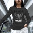 F-Caw-F Crow Book Lovers Vintage Bookish Bird Unisex Long Sleeve T-Shirt
