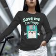 Floppy Disk Retro Tech Nostalgia Old School Computing Humor Unisex Long Sleeve T-Shirt