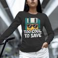 Floppy Disk Retro Tech Nostalgia Old School Computing Humor Unisex Long Sleeve T-Shirt