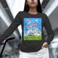 Frutiger Aero Aesthetic Tech Cherry Blossom Fishes Bubbles Unisex Long Sleeve T-Shirt Frutiger Aero Aesthetic Tech Cherry Blossom Fishes Bubbles Unisex Long Sleeve T-Shirt
