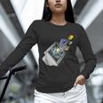 Frutiger Aero Aesthetic Tech Computer Aquarium Fishes Unisex Long Sleeve T-Shirt