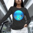 Frutiger Aero Aesthetic Tech Orb Fishes Unisex Long Sleeve T-Shirt